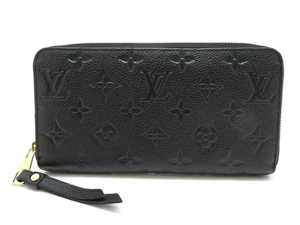 LOUIS VUITTON Zippy Wallet Empreinte Noir Black